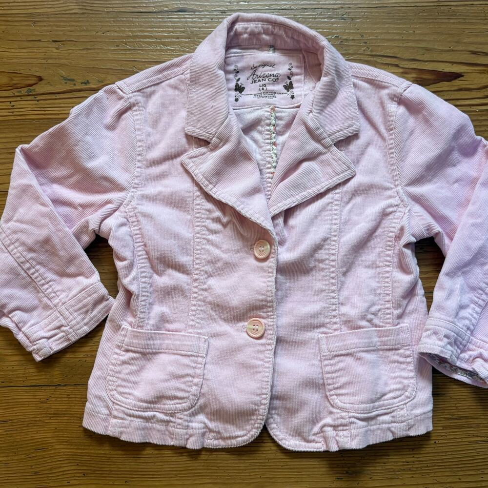 Arizona Jean Company 90s‎ light pink corduroy girls blazer SIZE 6